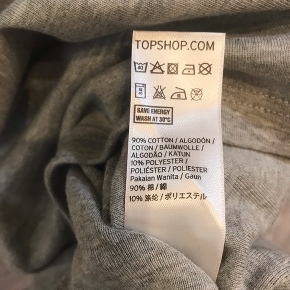 TopShop Gray Body-Con Midi Dress Size 8 Nordstrom - Picture 3 of 6